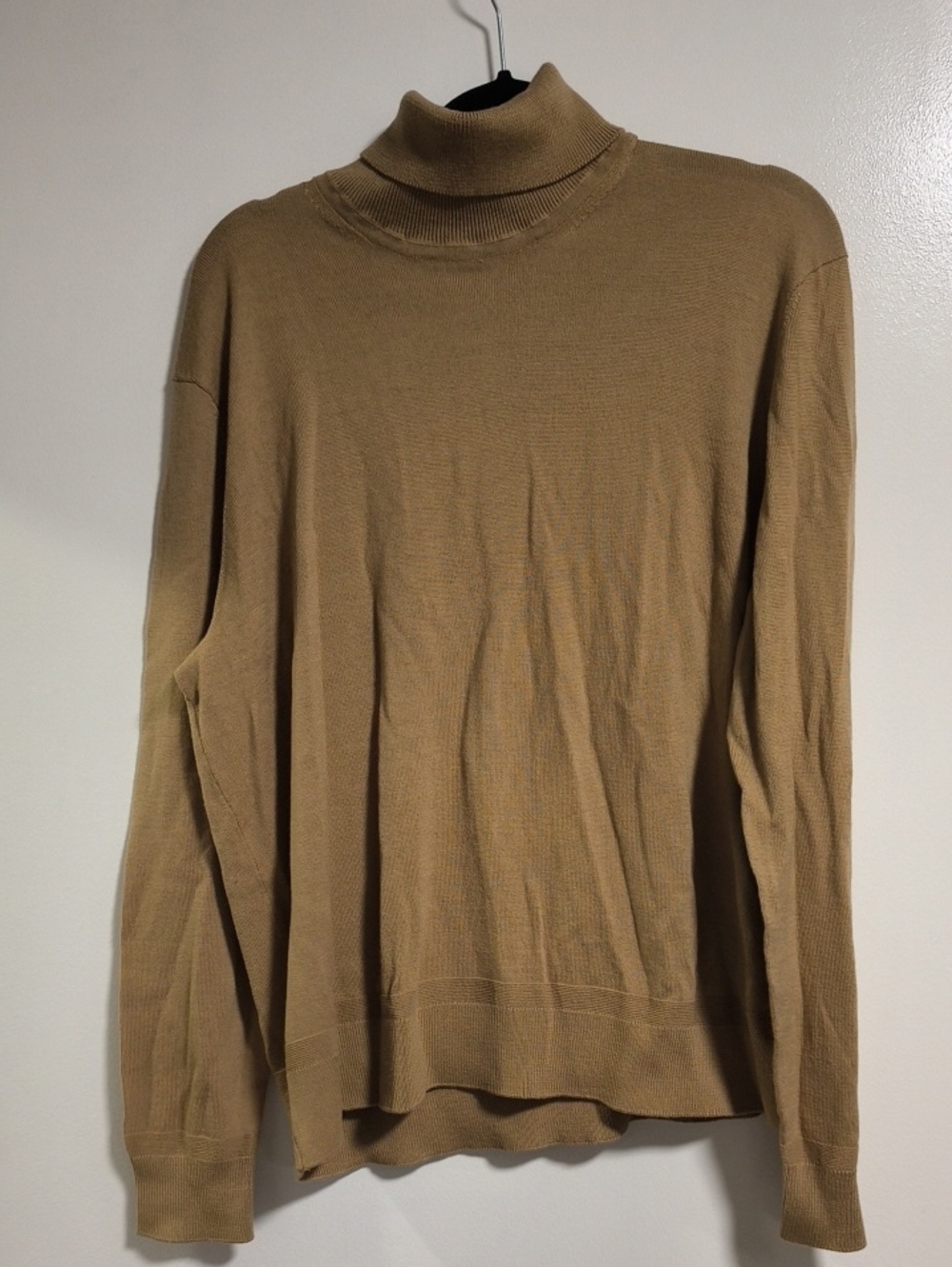 Mens Tan Turtleneck Sweater